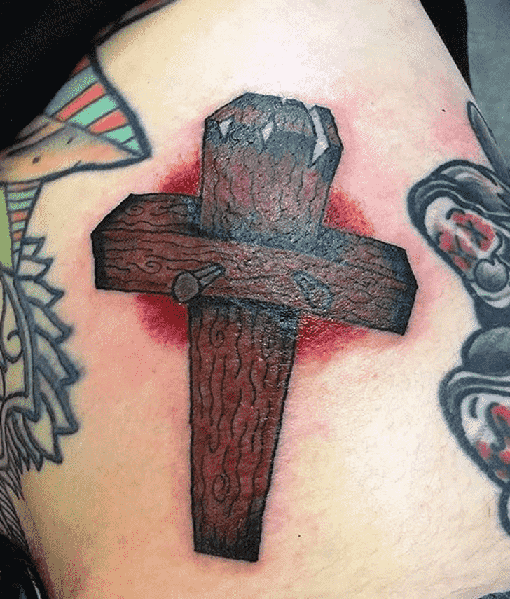 Cross Tattoo Shot