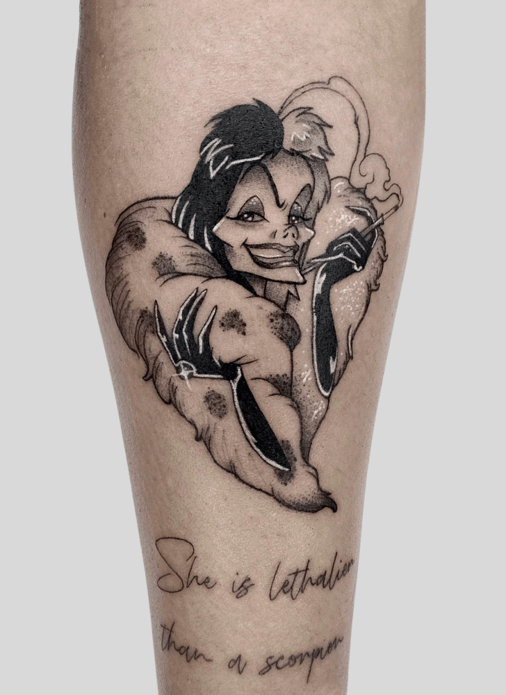 Cruella Tattoo Portrait