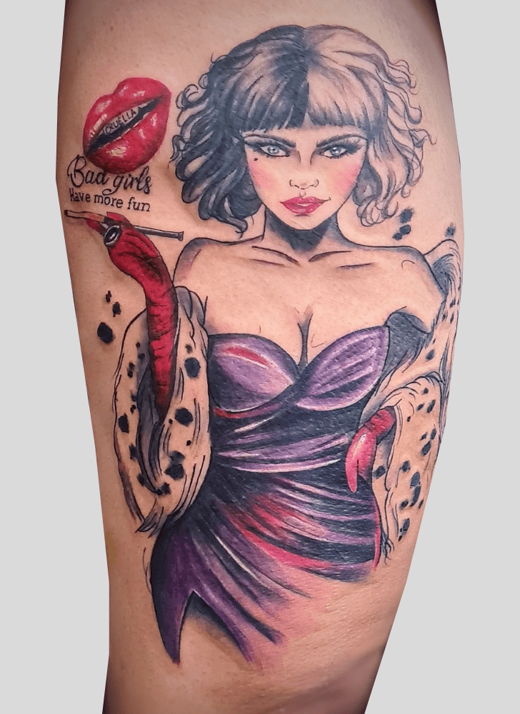 Cruella Tattoo Portrait