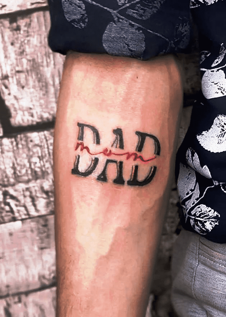 Dad Tattoo Shot