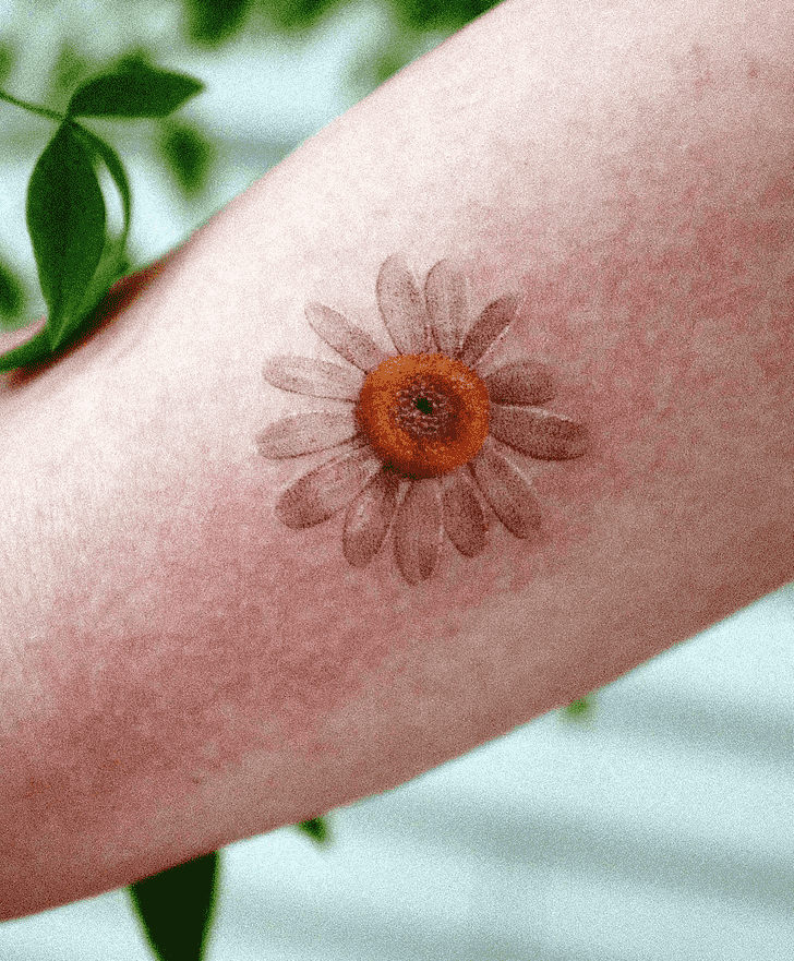 Daisy Tattoo Photograph