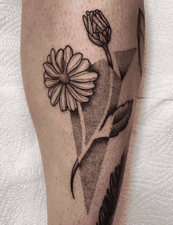 Daisy Tattoo Portrait