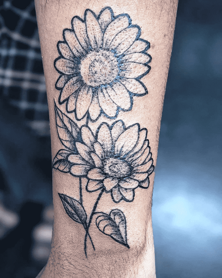 Daisy Tattoo Portrait