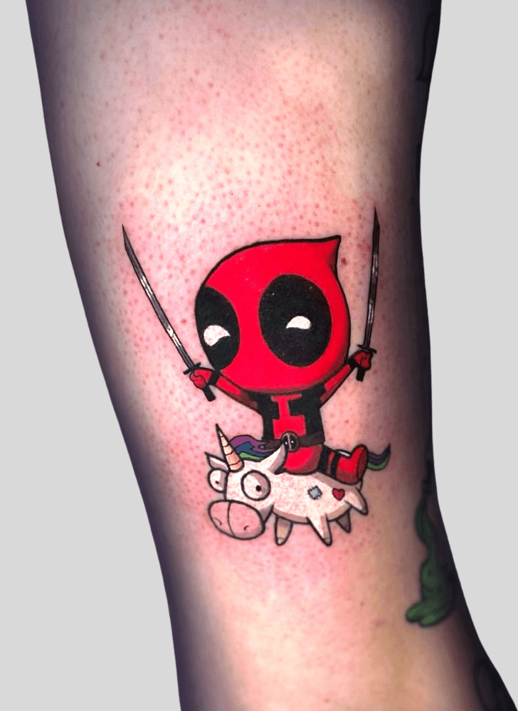 Deadpool Tattoo Figure