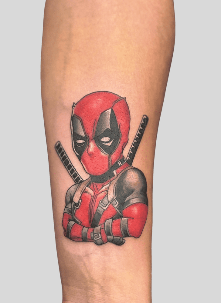 Deadpool Tattoo Shot