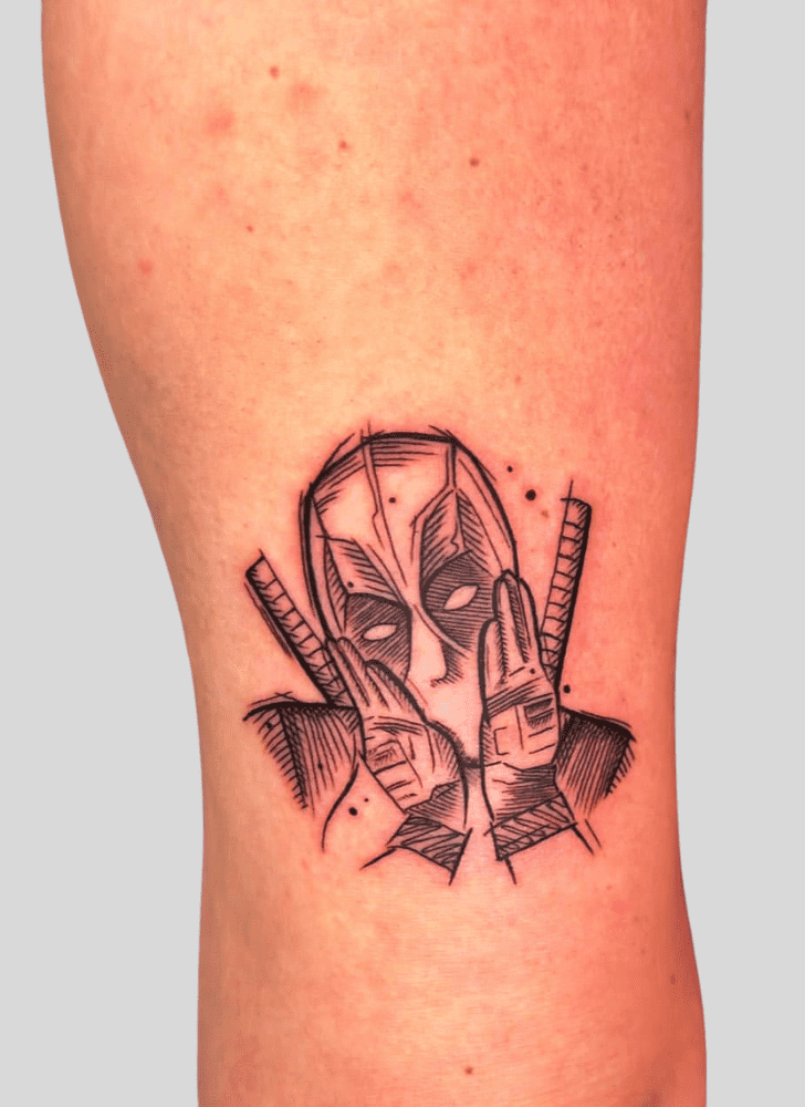 Deadpool Tattoo Figure