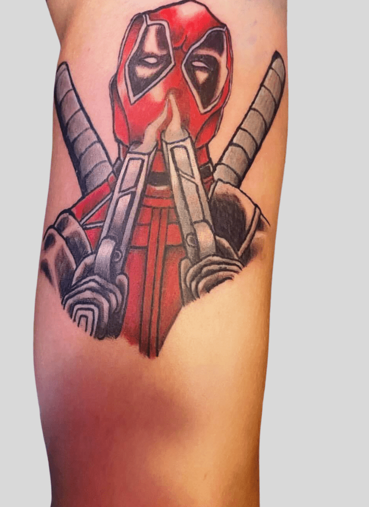 Deadpool Tattoo Shot