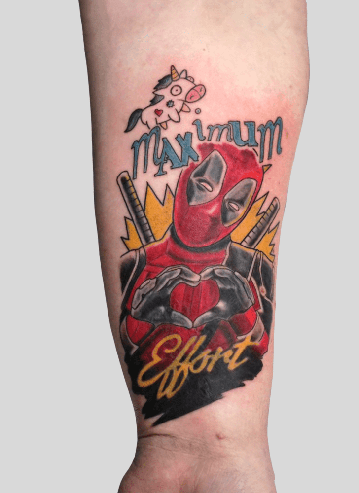 Deadpool Tattoo Figure