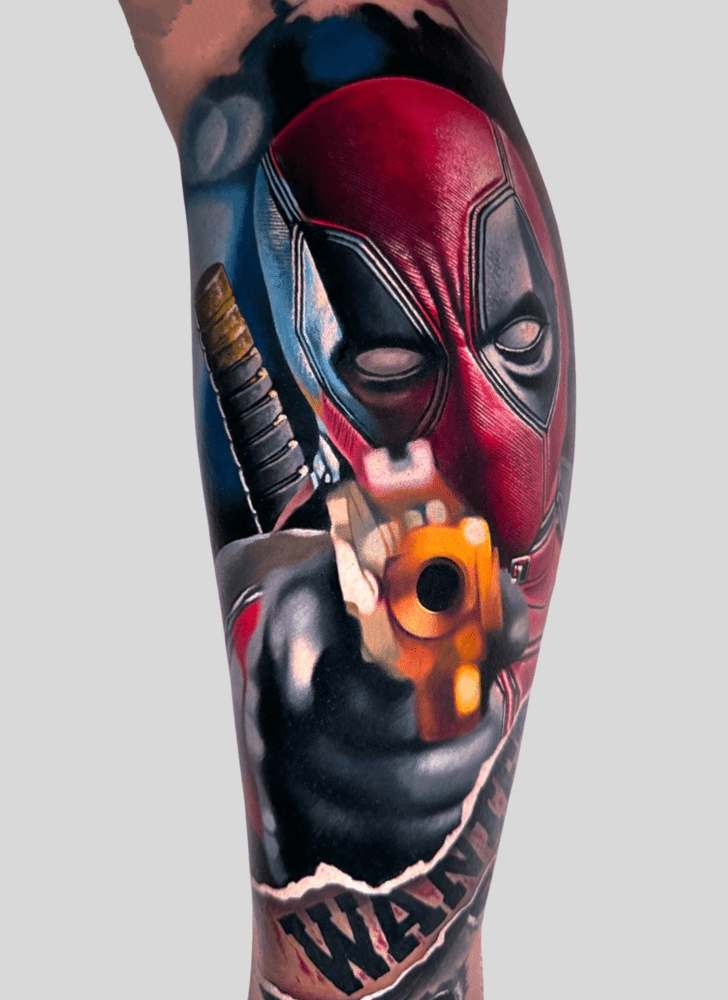 Deadpool Tattoo Photograph