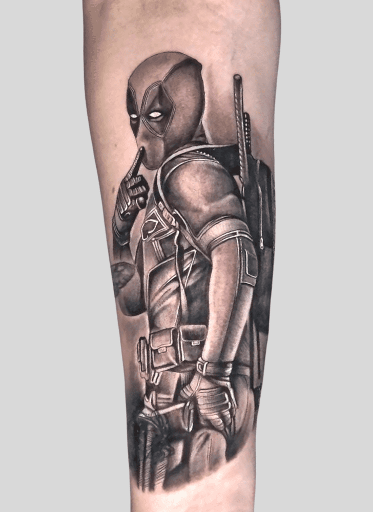 Deadpool Tattoo Portrait