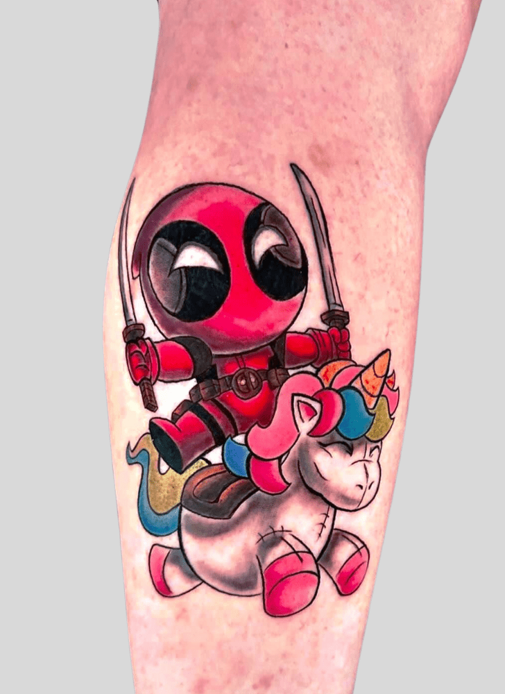 Deadpool Tattoo Shot