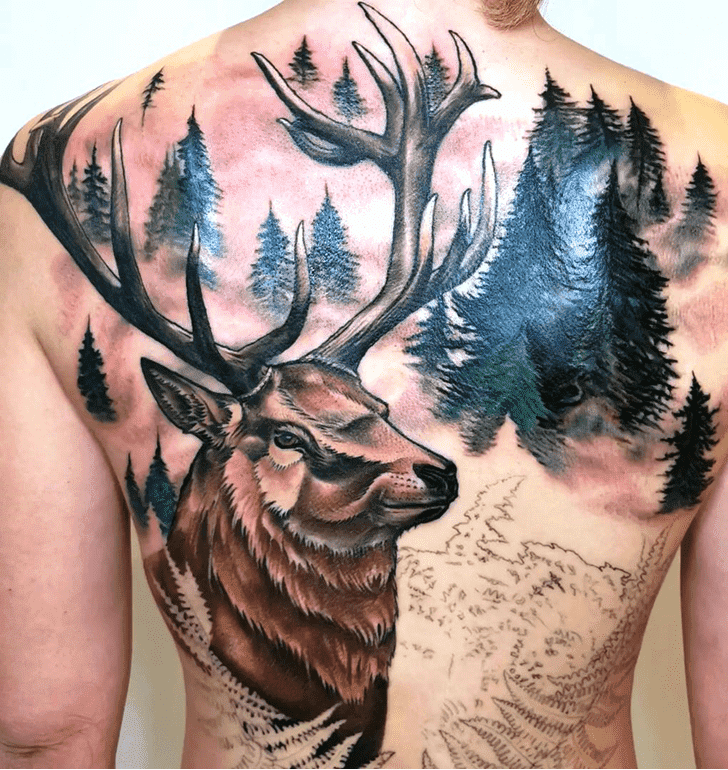Deer Tattoo Photograph