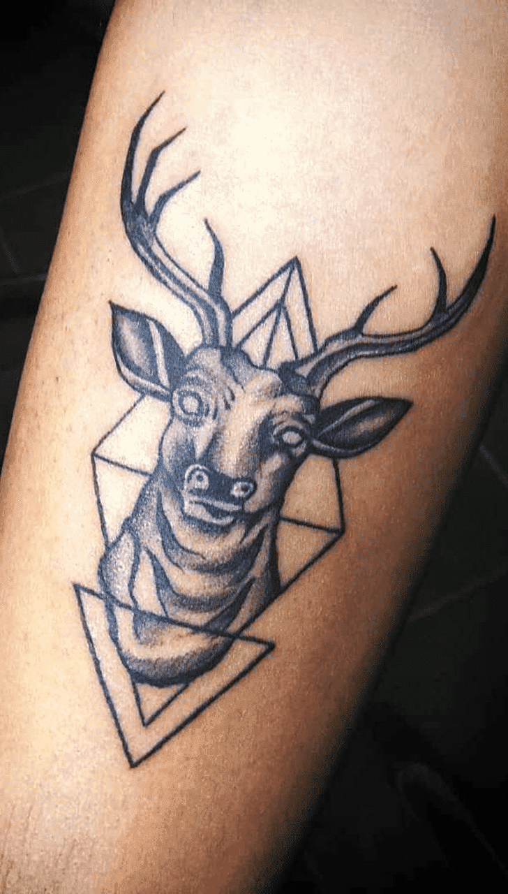 Deer Tattoo Portrait
