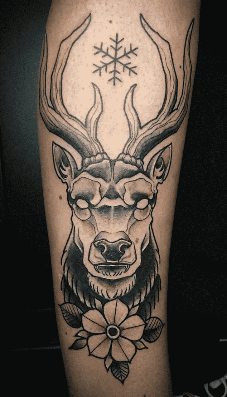 Deer Tattoo Snapshot