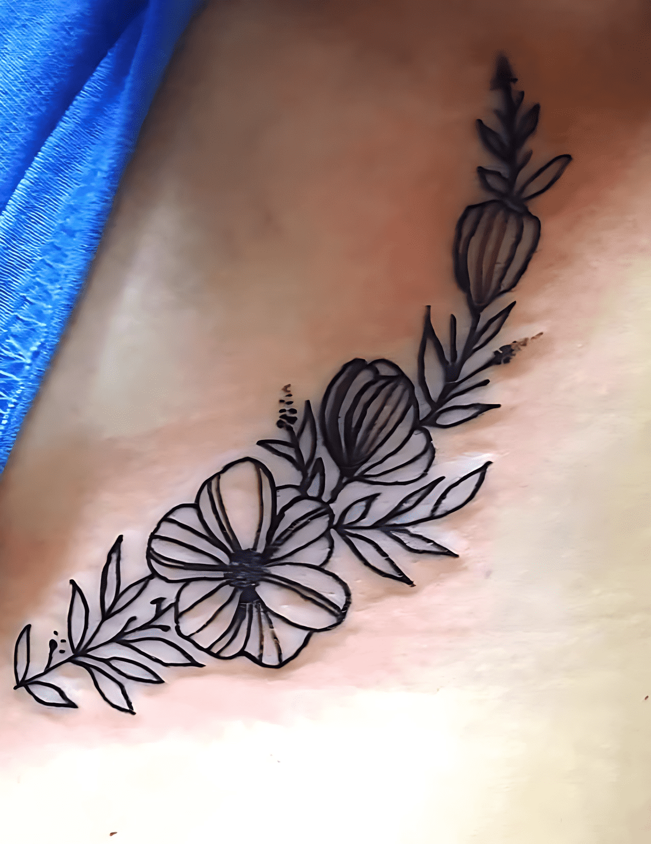 Delicate Flower Tattoo Design Image