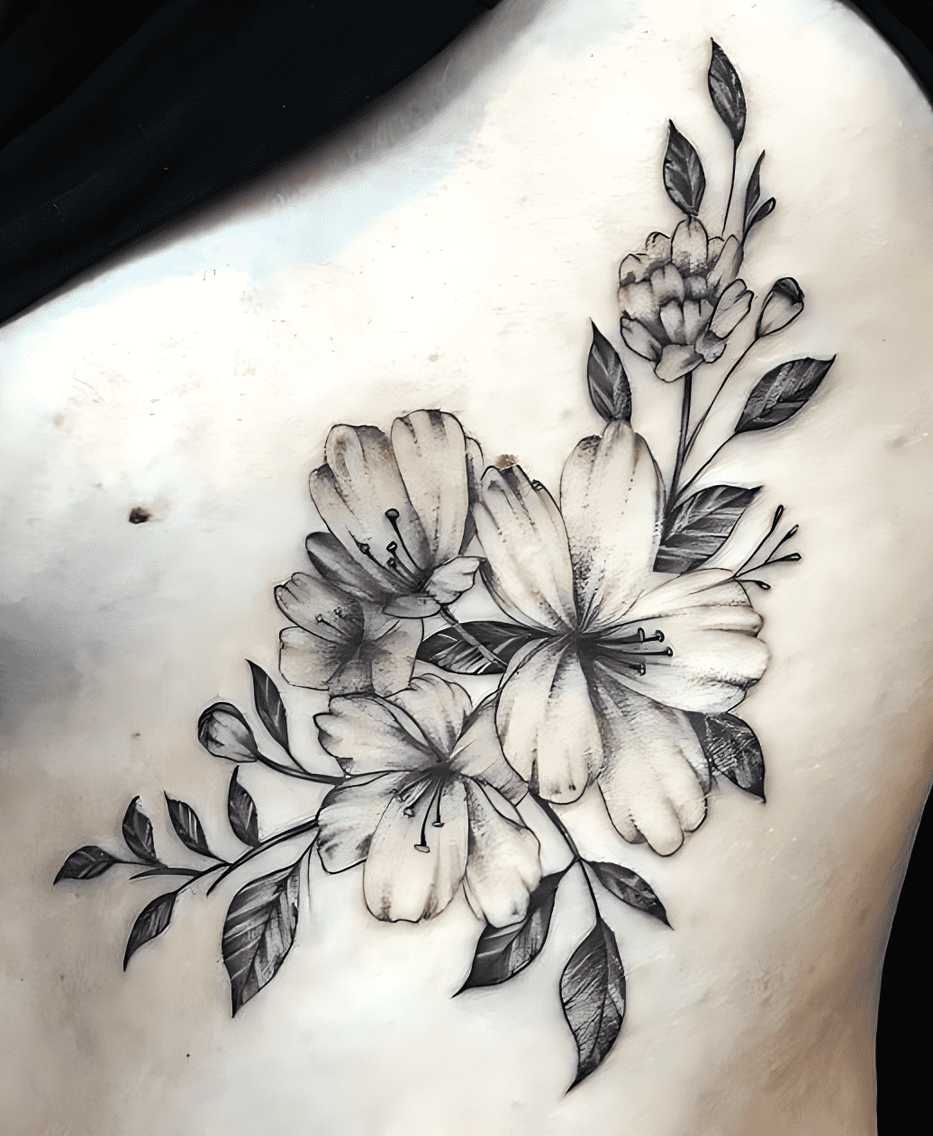 Delicate Flower Tattoo Photos