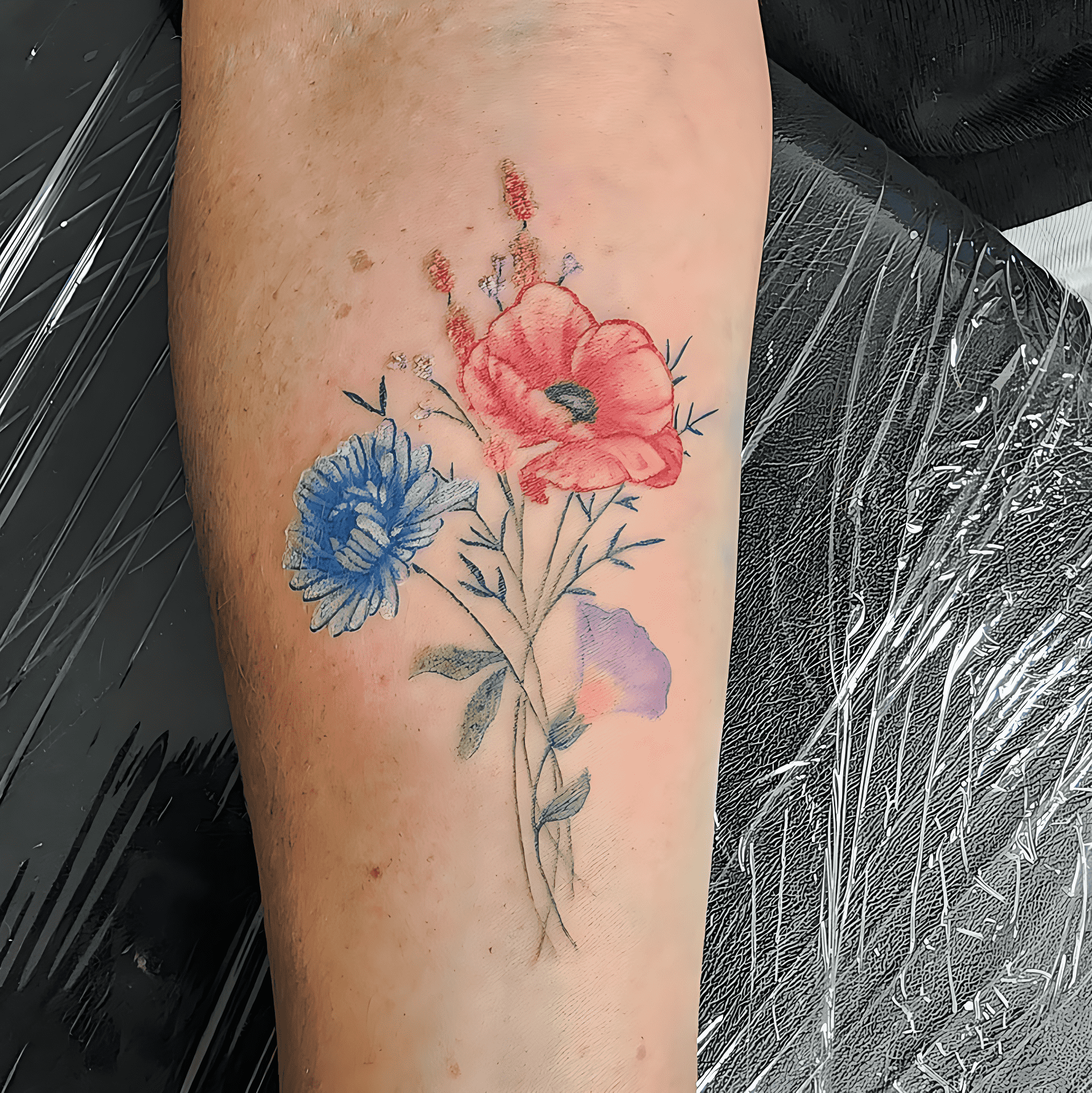 Delicate Flower Tattoo Photograph
