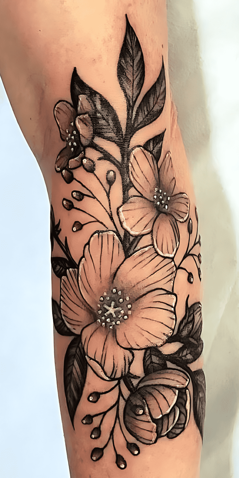 Delicate Flower Tattoo Picture