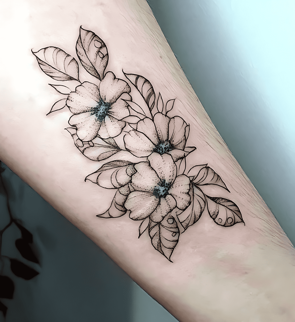 Delicate Flower Tattoo Photograph