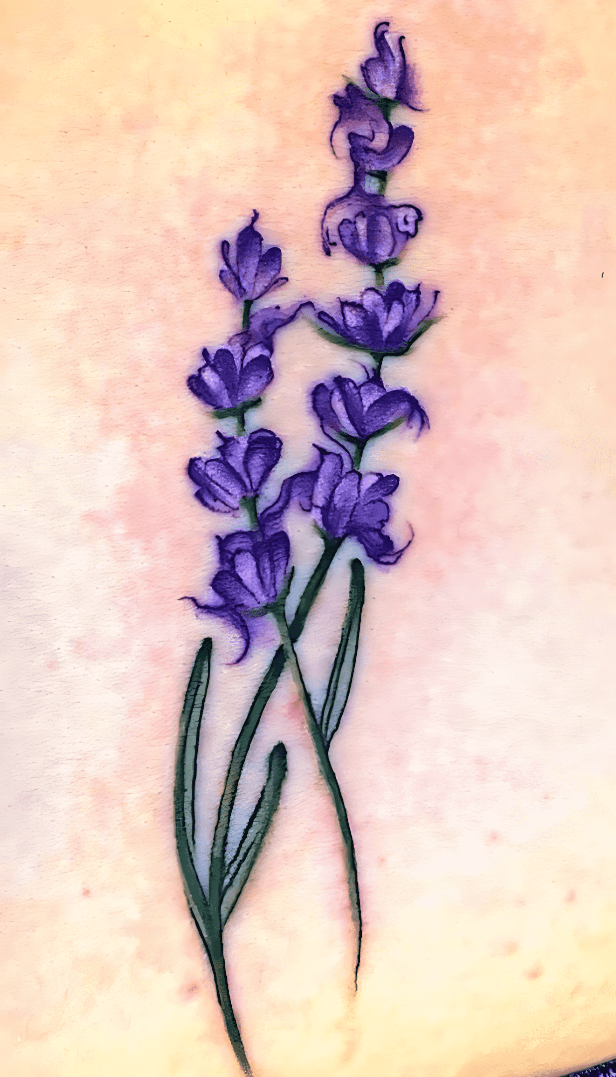 Delicate Flower Tattoo Portrait