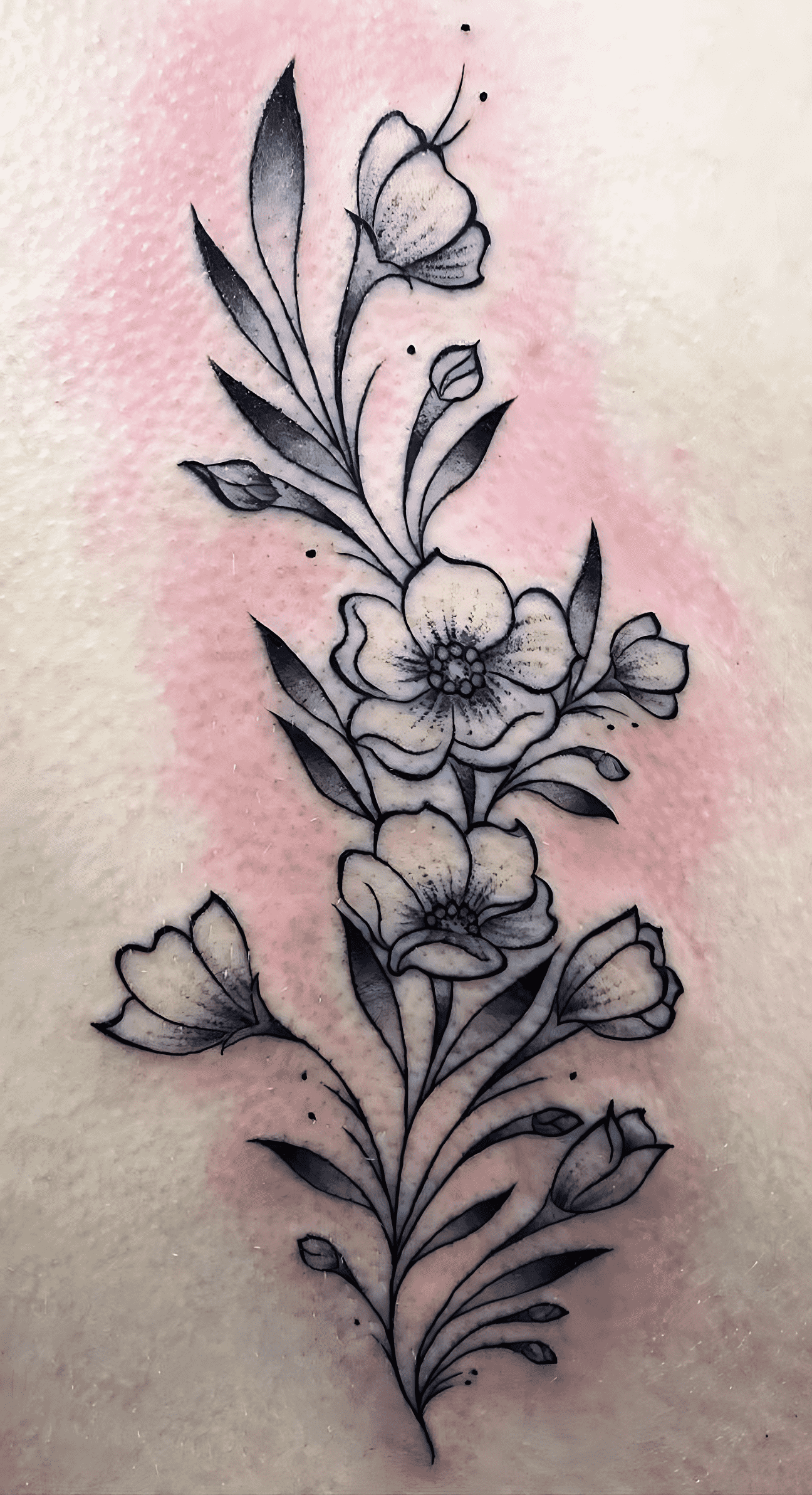 Delicate Flower Tattoo Design Image