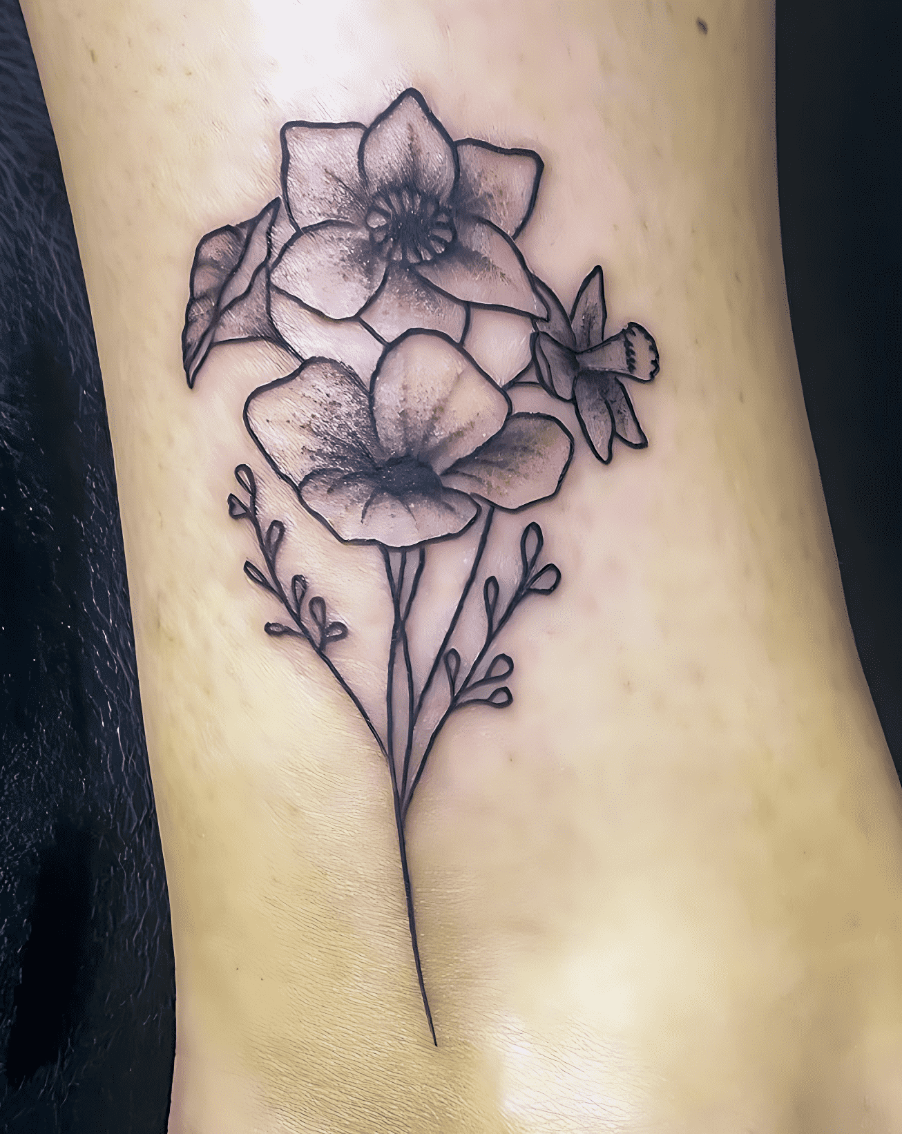 Delicate Flower Tattoo Photo