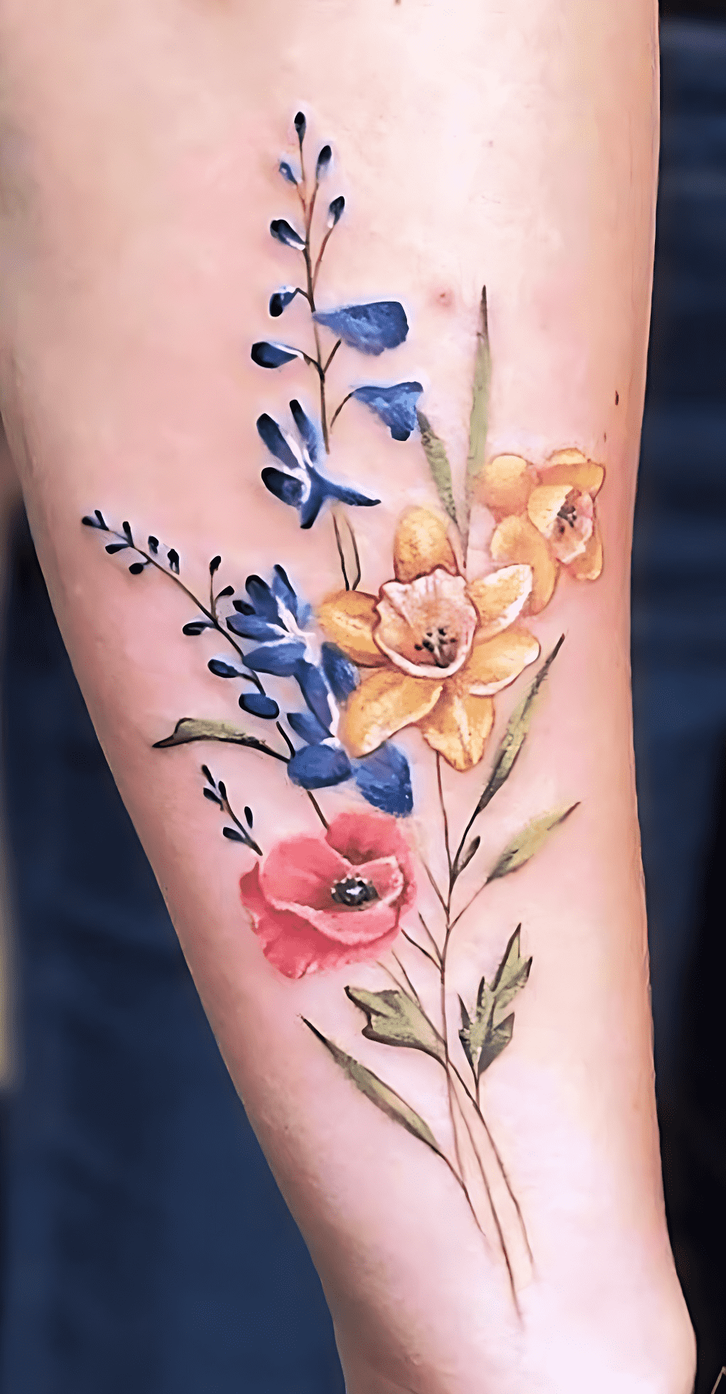 Delicate Flower Tattoo Photos