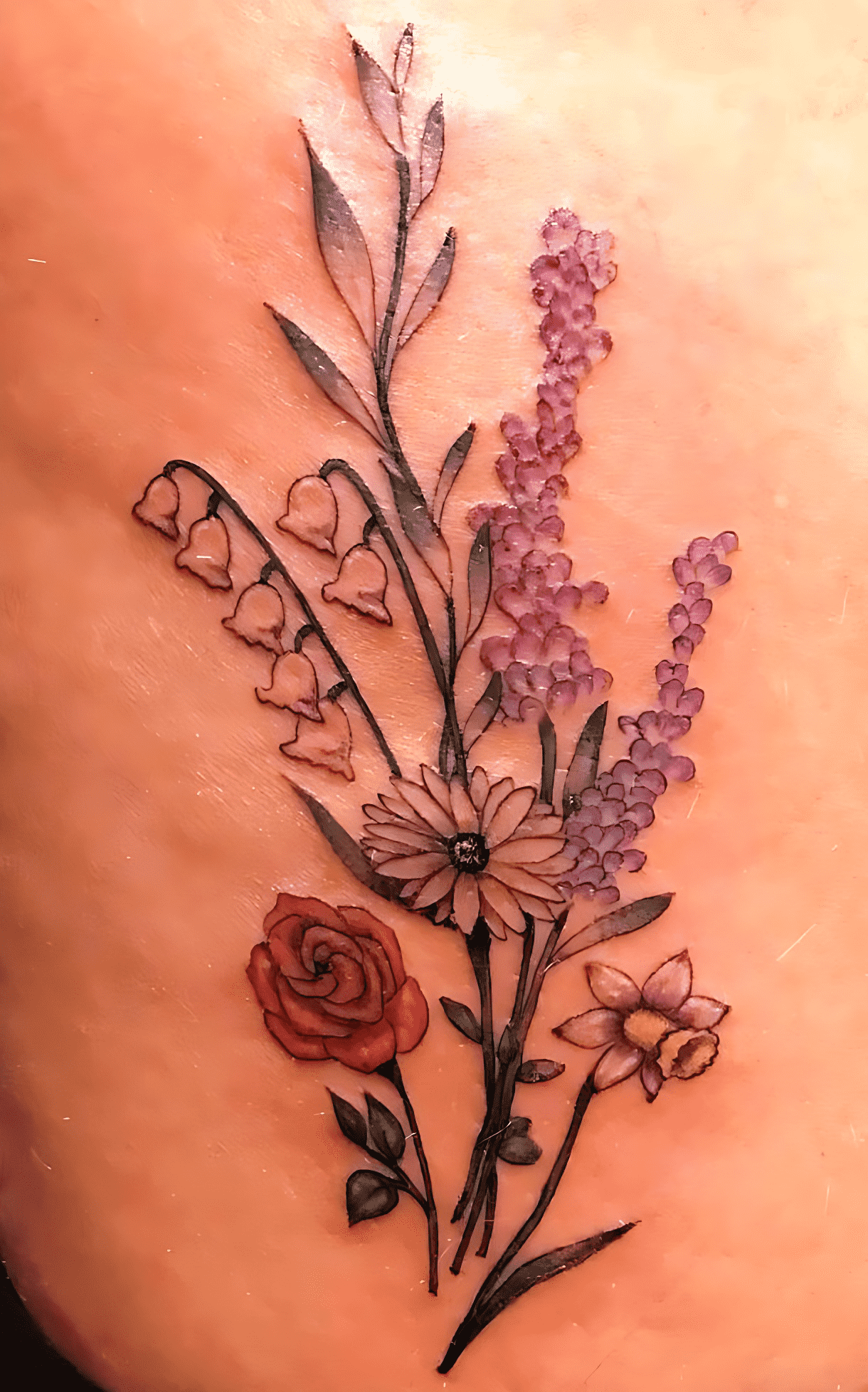 Delicate Flower Tattoo Photograph