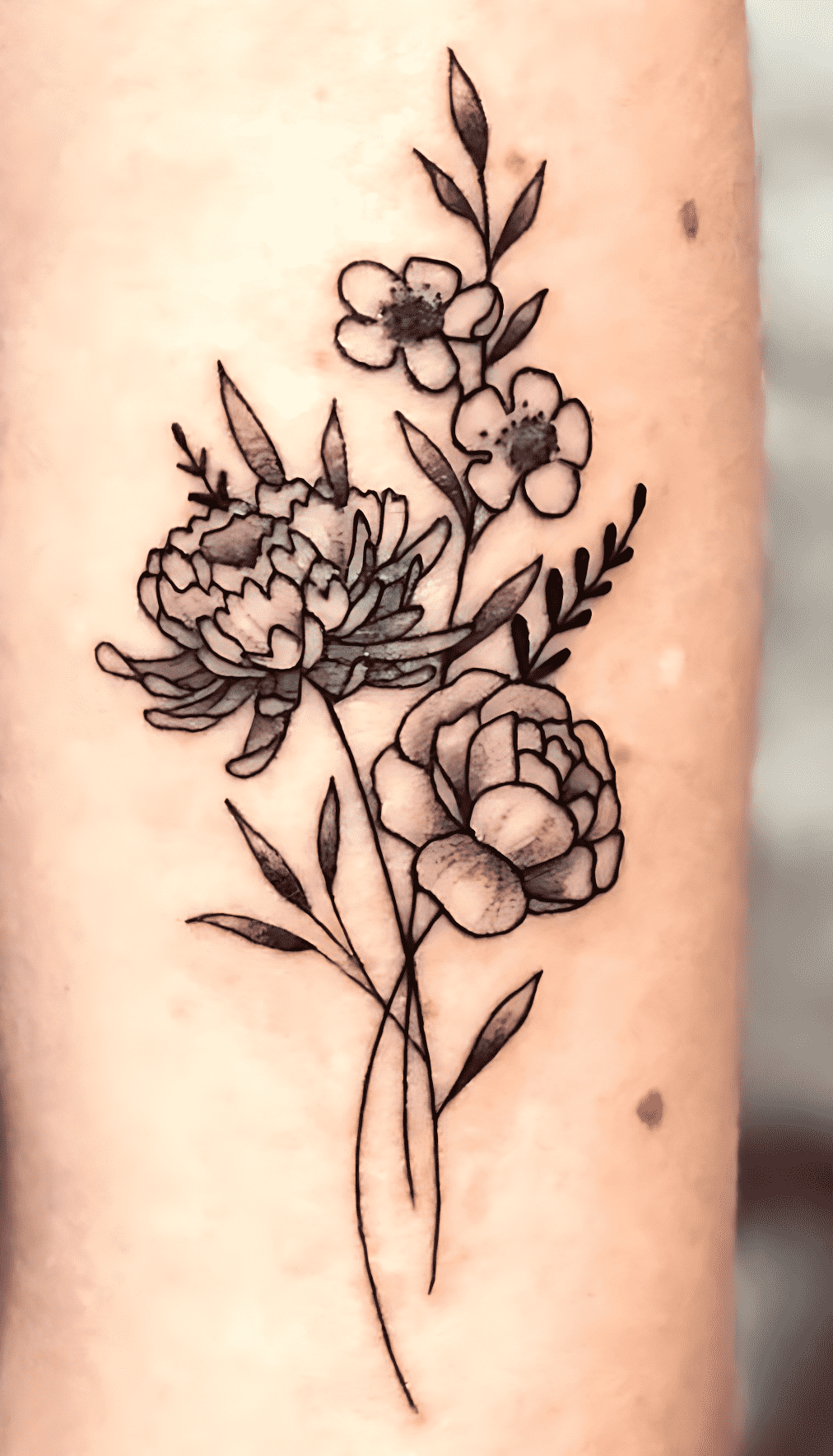 Delicate Flower Tattoo Photo