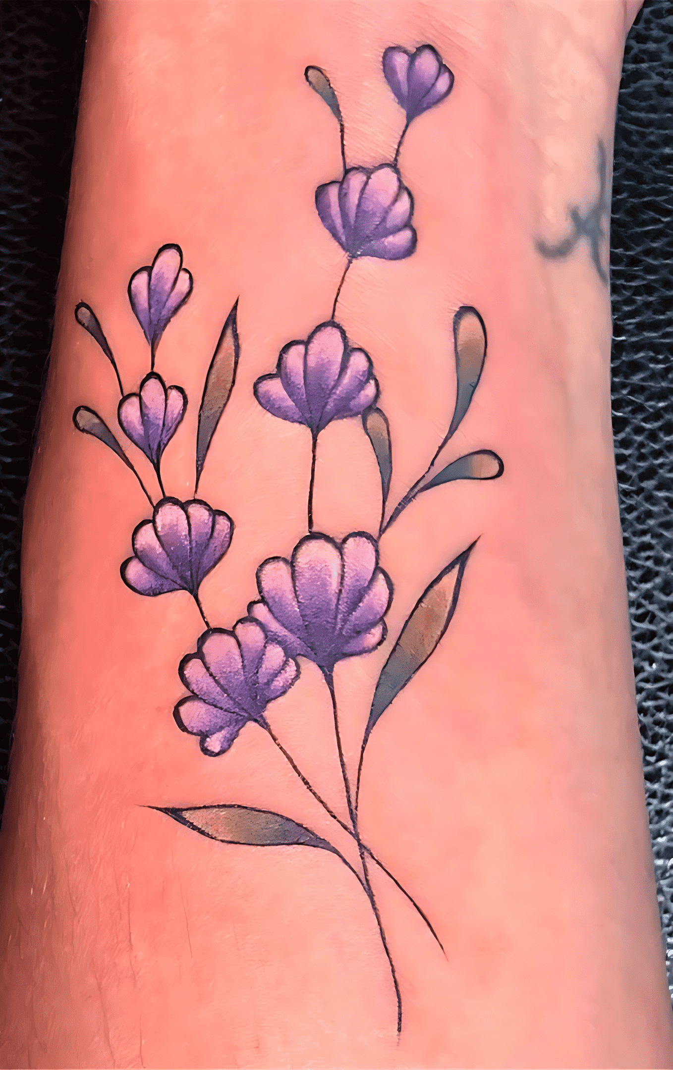 Delicate Flower Tattoo Portrait