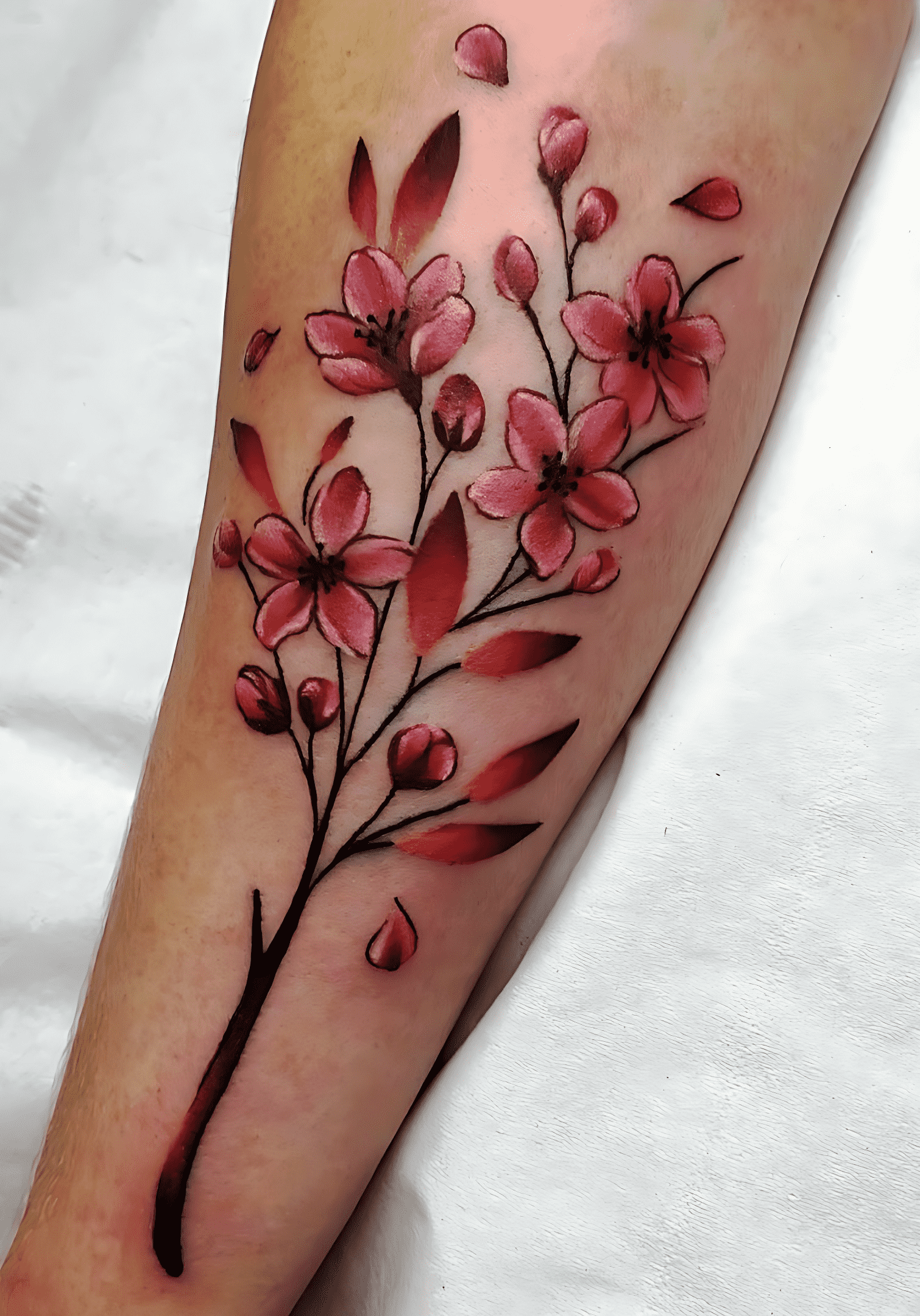 Delicate Flower Tattoo Ink