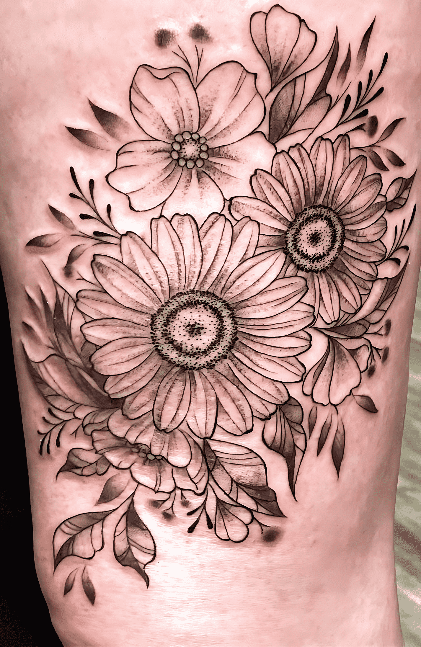 Delicate Flower Tattoo Shot