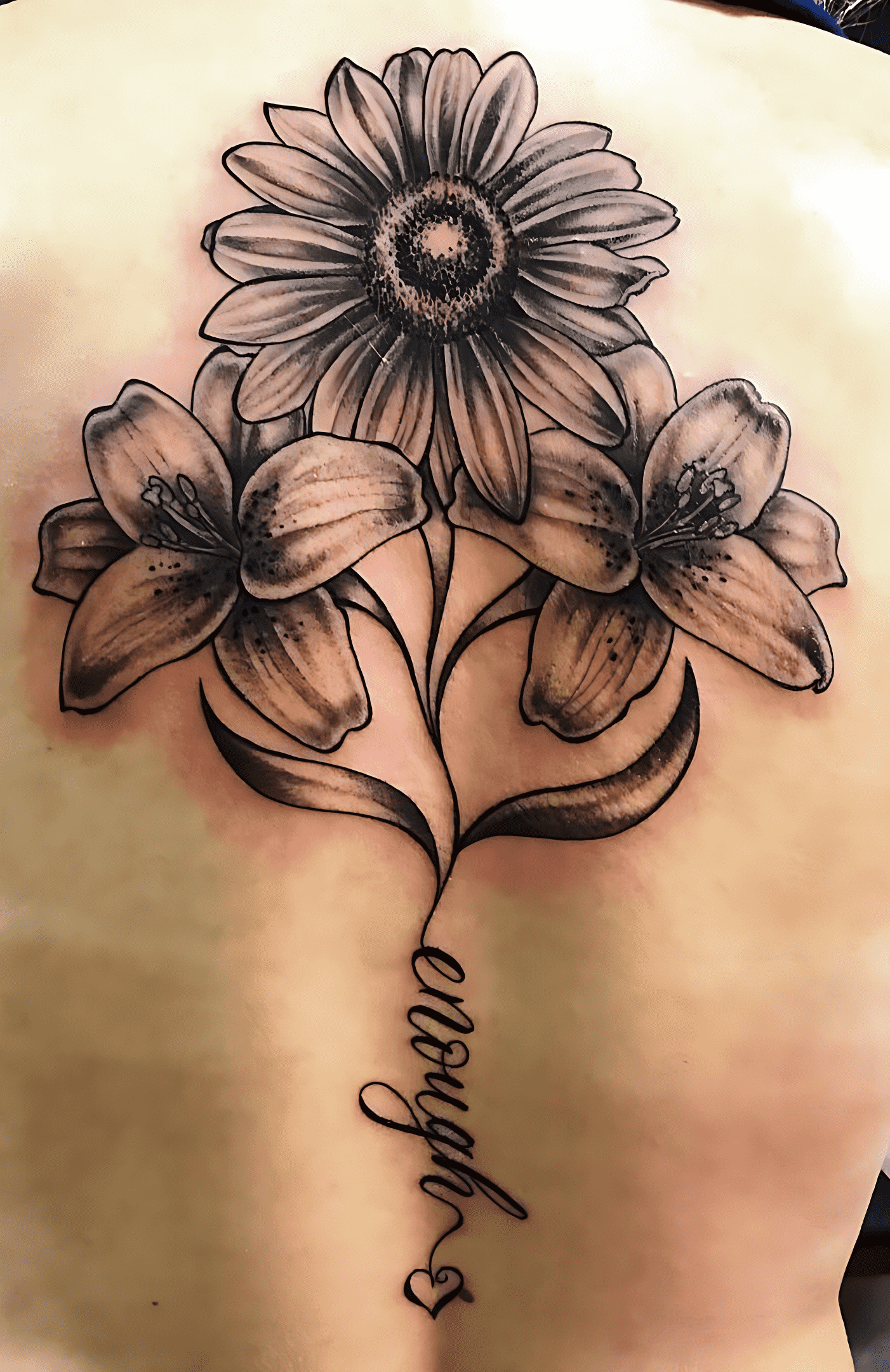 Delicate Flower Tattoo Design Image