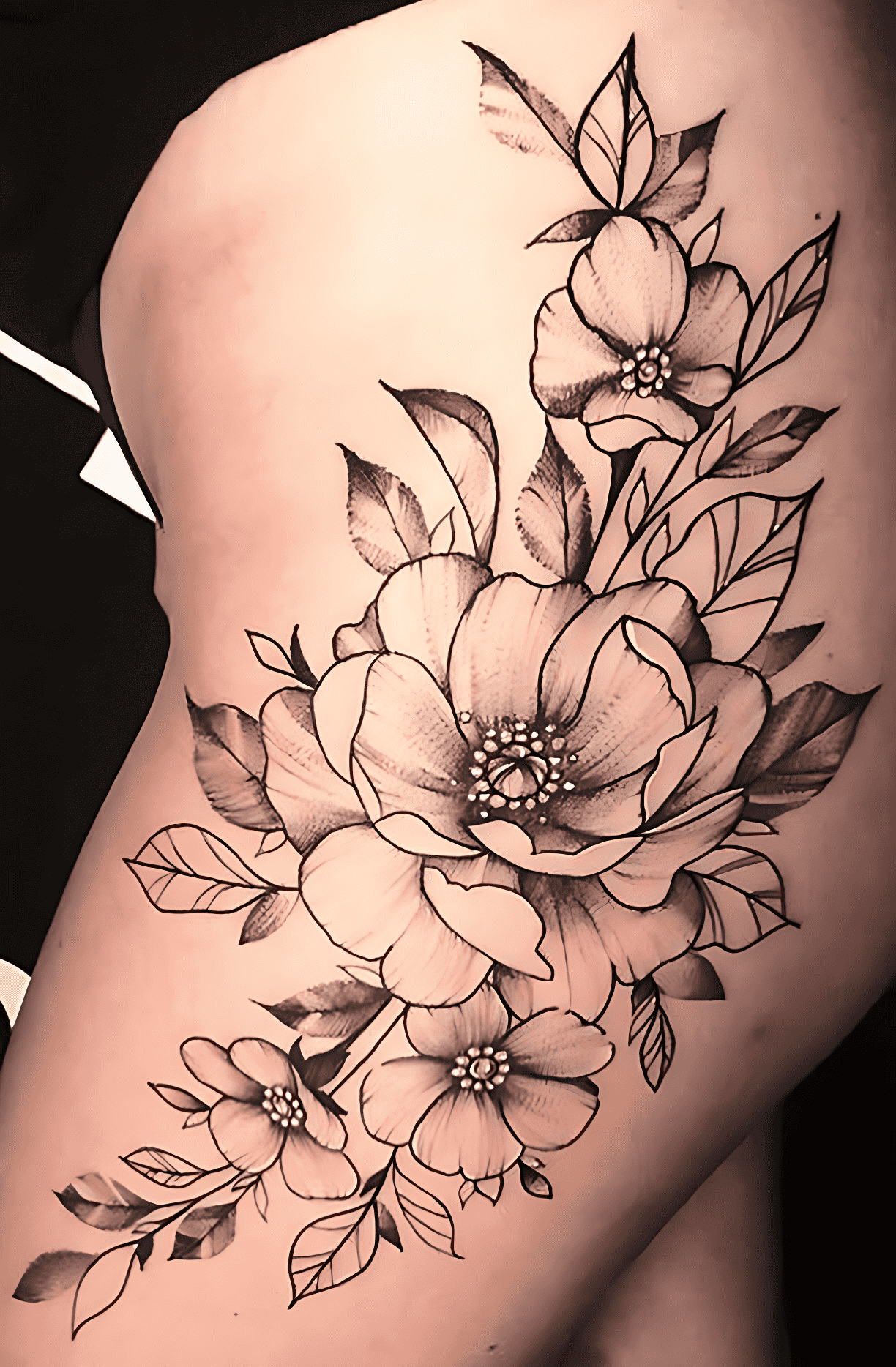 Delicate Flower Tattoo Picture