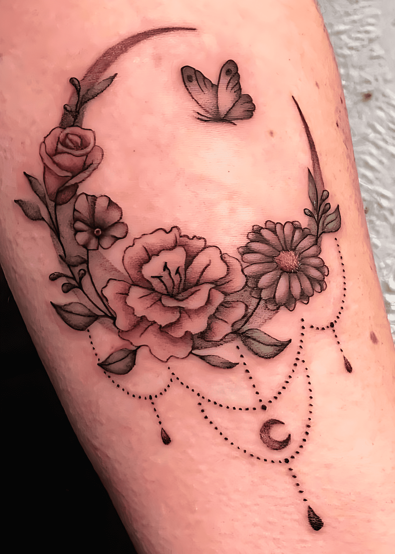 Delicate Flower Tattoo Photo