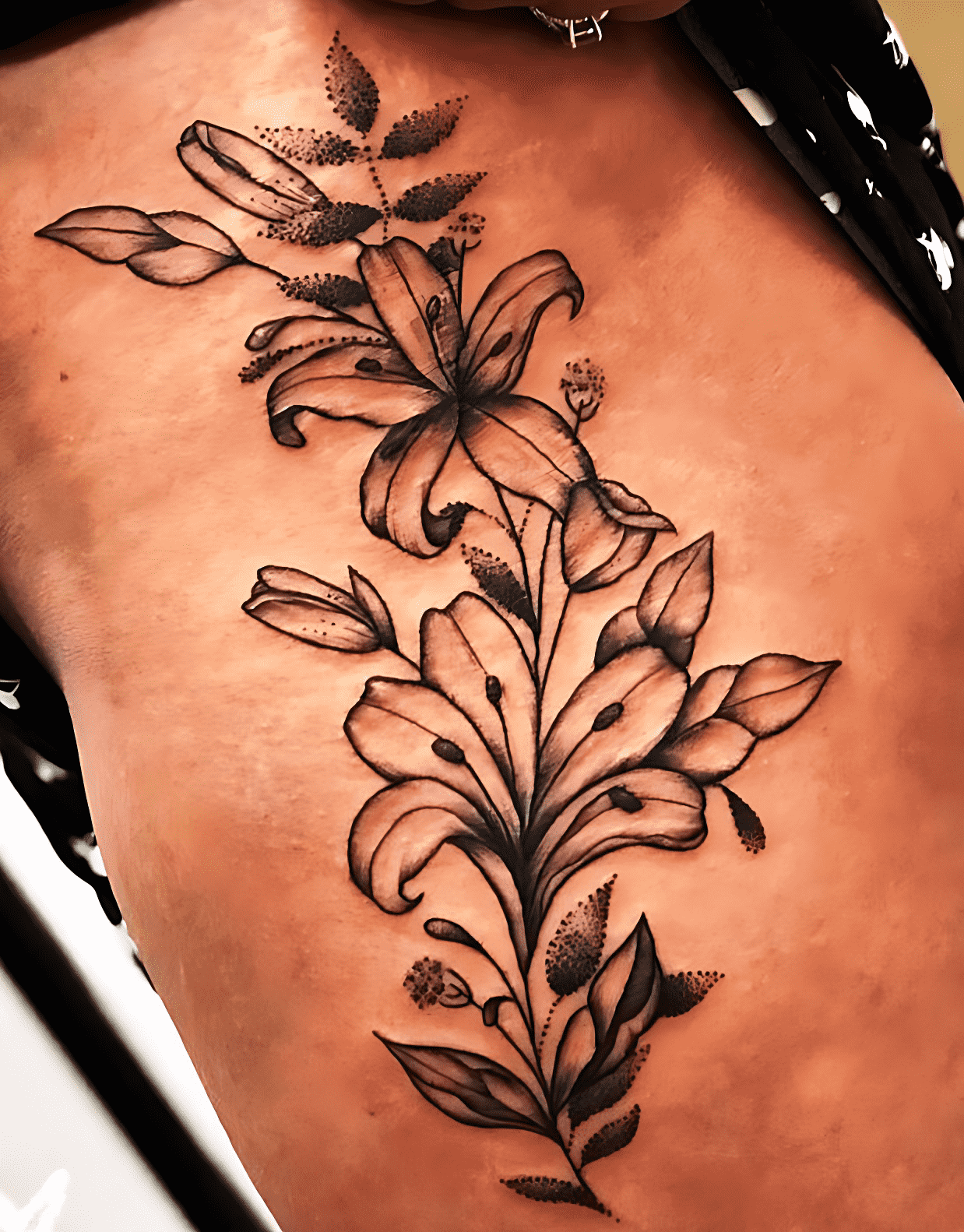 Delicate Flower Tattoo Photos