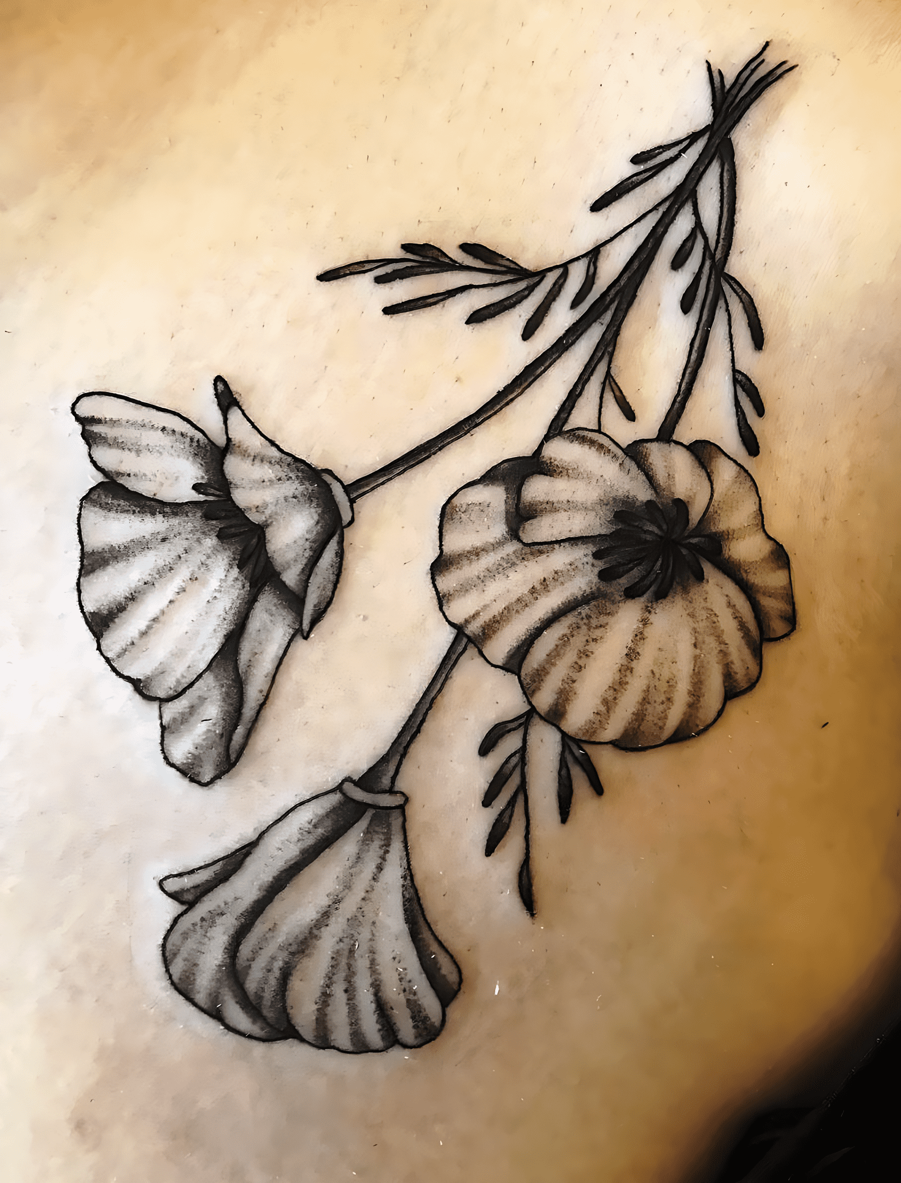 Delicate Flower Tattoo Snapshot