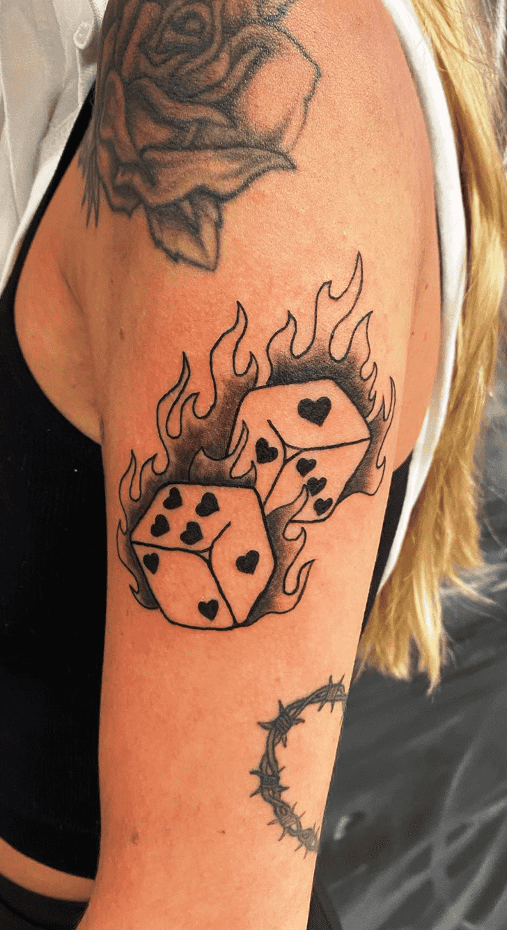 Dice Tattoo Design Image