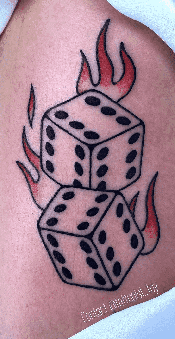 Dice Tattoo Design Image