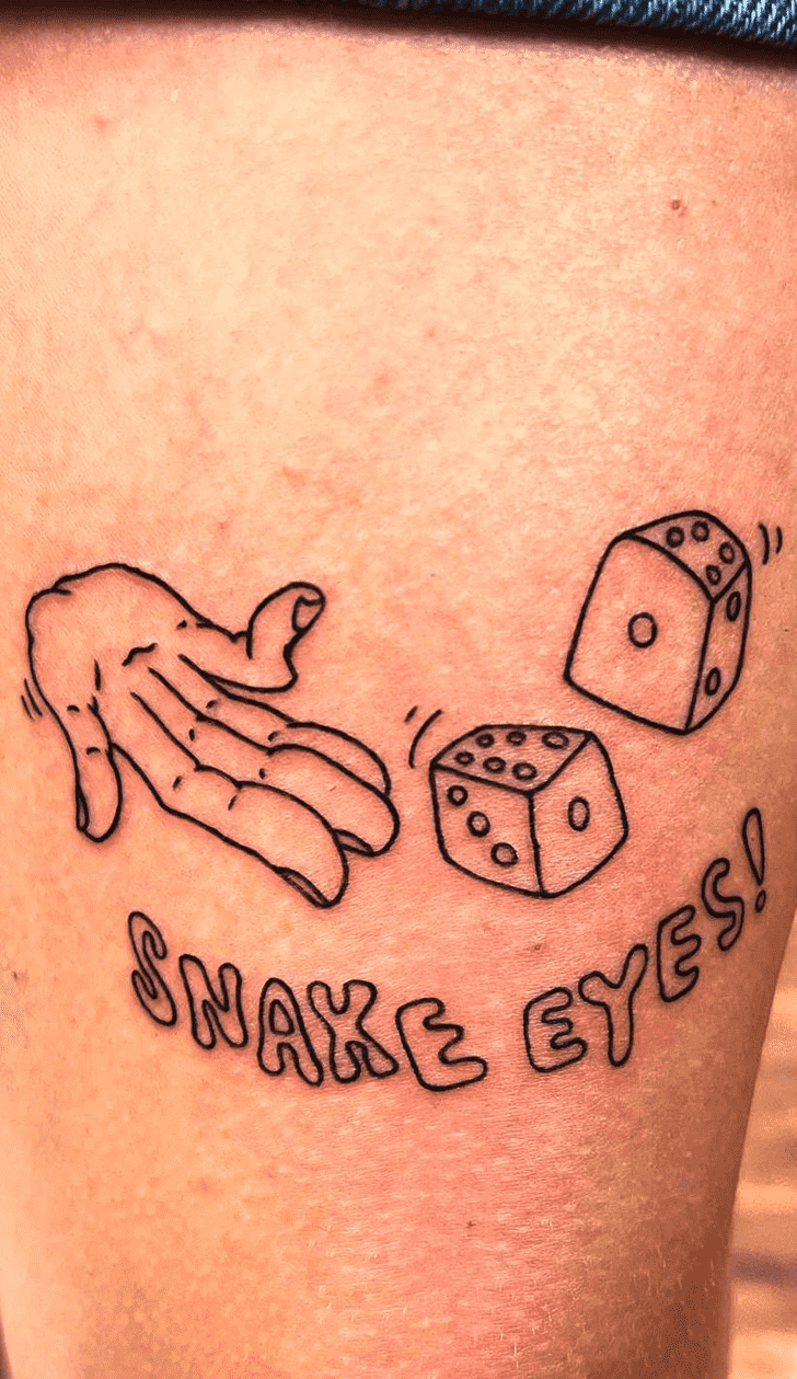 Dice Tattoo Shot