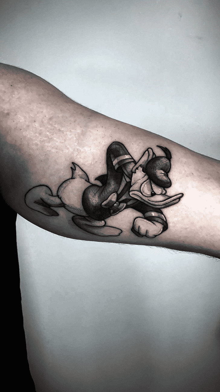 Donald Duck Tattoo Portrait