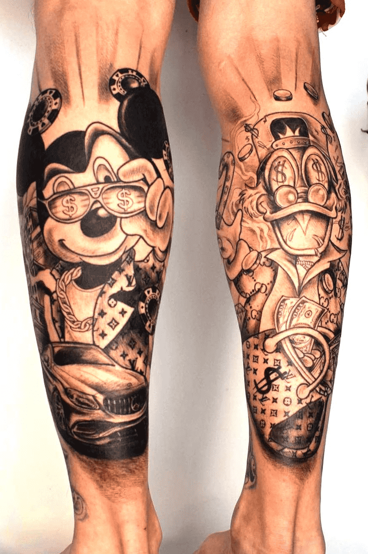 Donald Duck Tattoo Ink