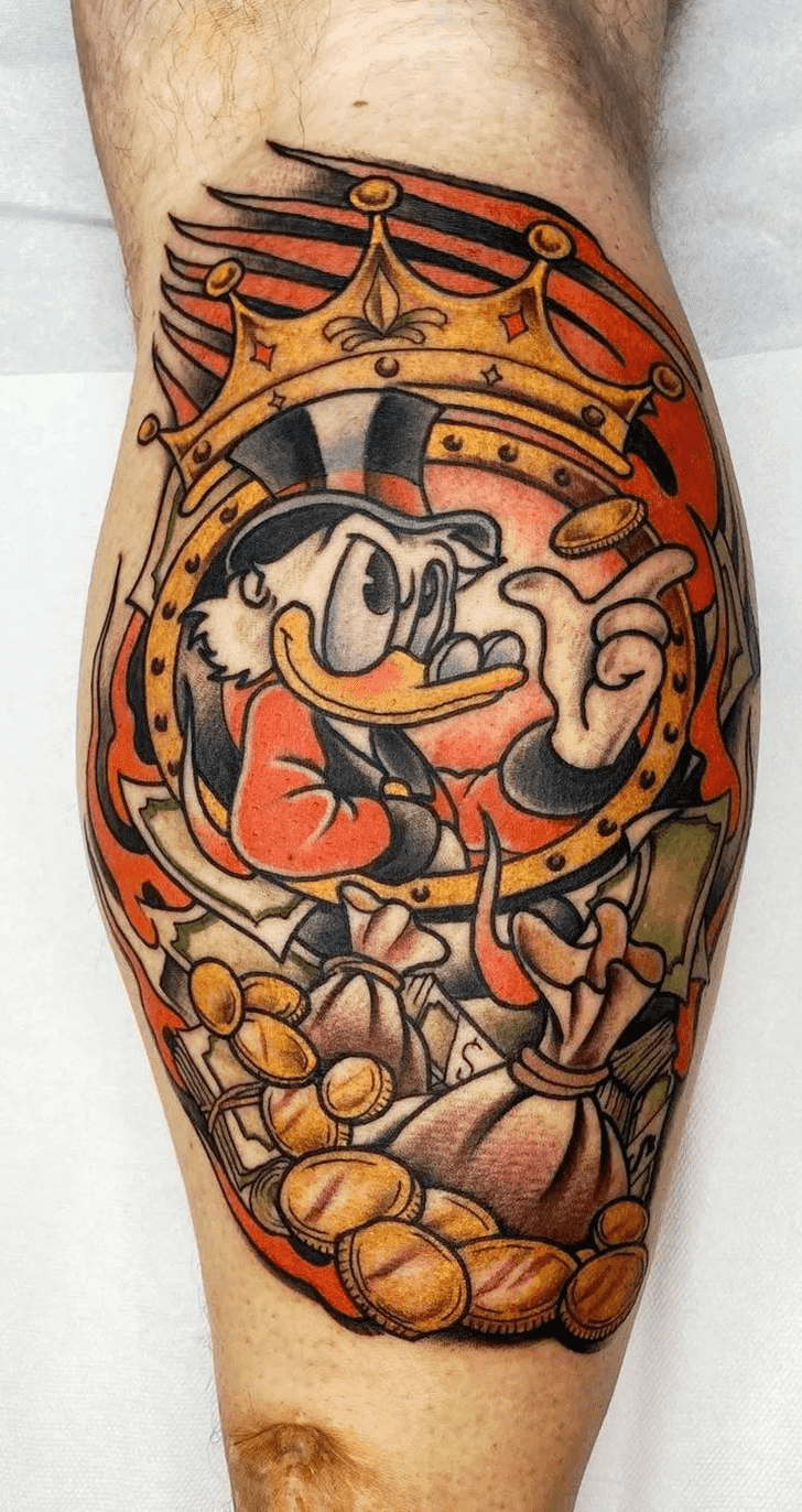 Donald Duck Tattoo Figure