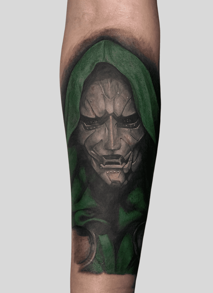 Doctor Doom Tattoo Figure