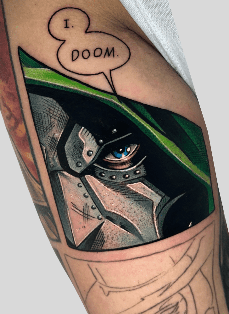 Doctor Doom Tattoo Portrait