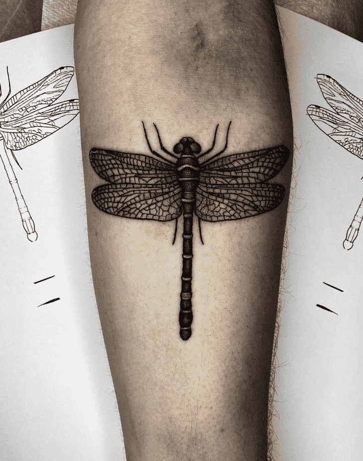 Dragonfly Tattoo Portrait