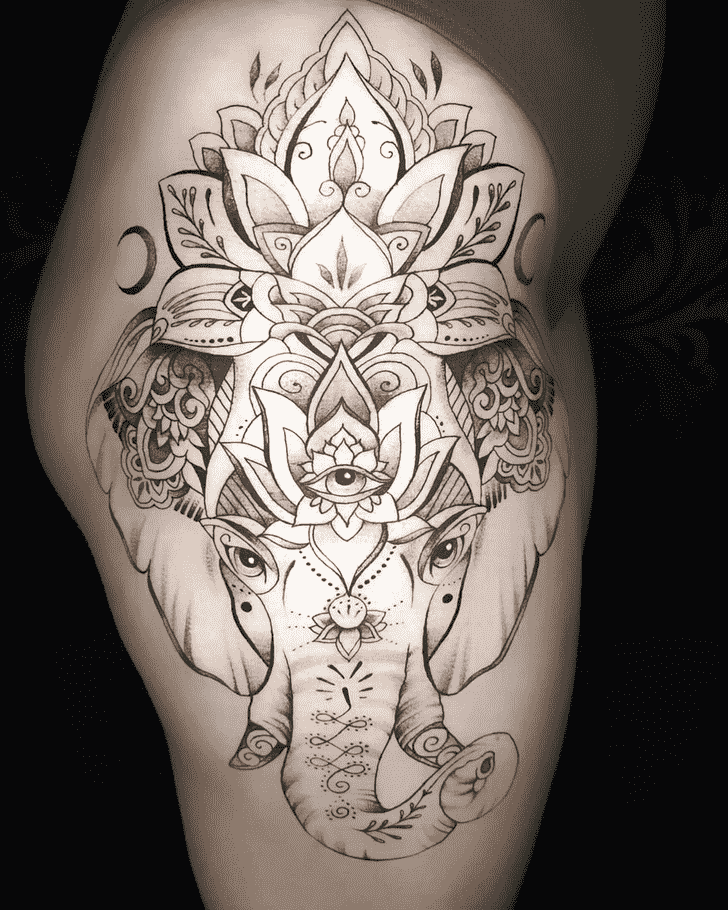 Elephant Tattoo Design Image