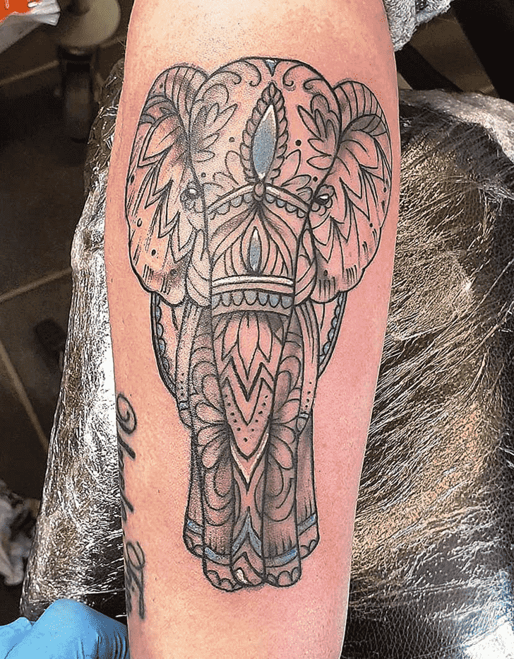 Elephant Tattoo Figure