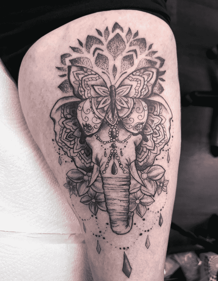 Elephant Tattoo Shot