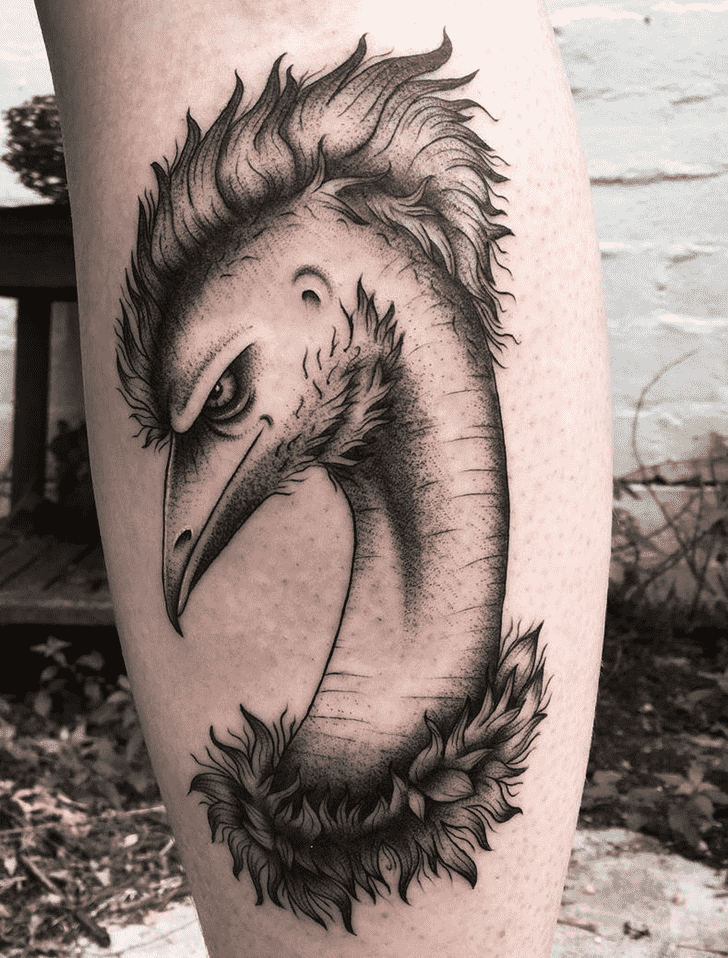 Emu Tattoo Portrait